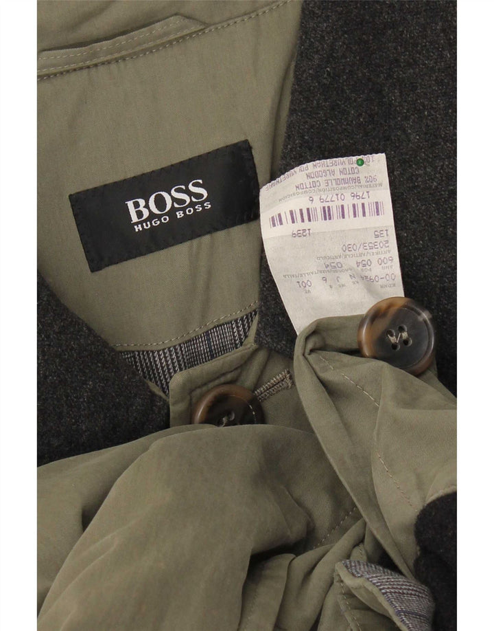Γυναικείο Πανωφόρι Hugo Boss EU 54 2XL Χακί Βαμβακερό