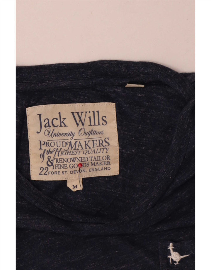 Ανδρικό μπλουζάκι Jack Wills Top από βαμβακερό μεσαίο μπλε ναυτικό