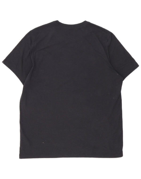 Ανδρικό γραφικό μπλουζάκι Nike Dri Fit, μαύρο πολυεστέρα
