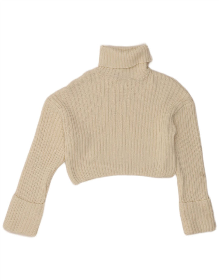 Zara Γυναικείο πουλόβερ 10 Small White