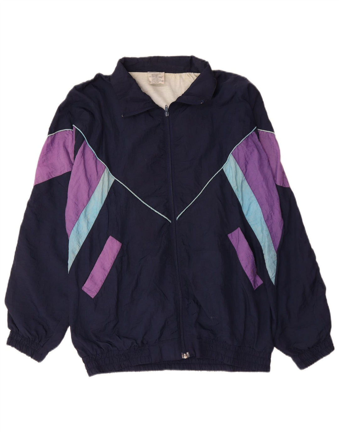 Ανδρική φόρμα Vintage Top Jacket XL Navy Blue Colourblock Polyamide