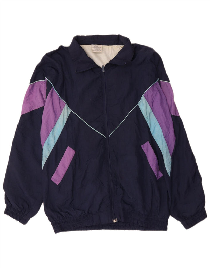 Ανδρική φόρμα Vintage Top Jacket XL Navy Blue Colourblock Polyamide