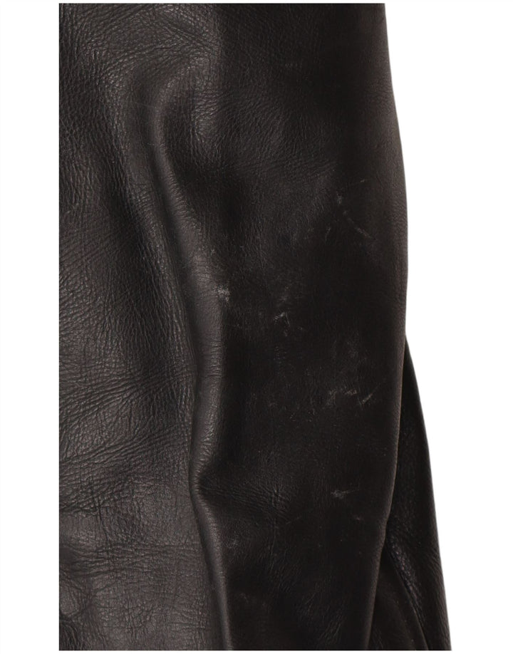 Ashy Ανδρικό Δερμάτινο Μπουφάν UK 44 2XL Μαύρο Δερμάτινο