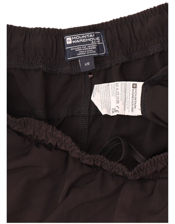 Ανδρικό αθλητικό σορτς Mountain Warehouse Regular Fit μεγάλο μαύρο πολυεστέρα
