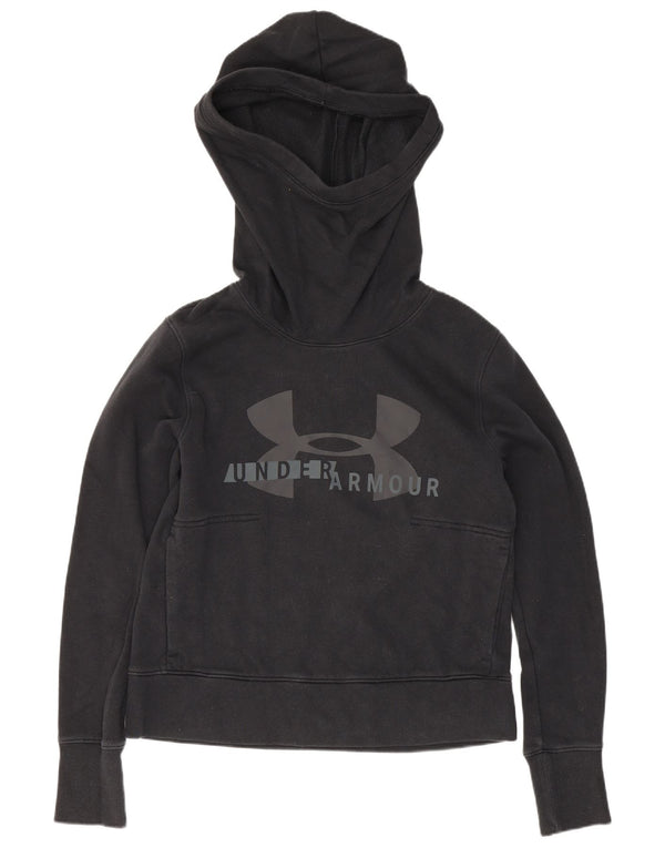 Under Armour Womens Graphic Loose Fit Hoodie Jumper UK 6 XS Black