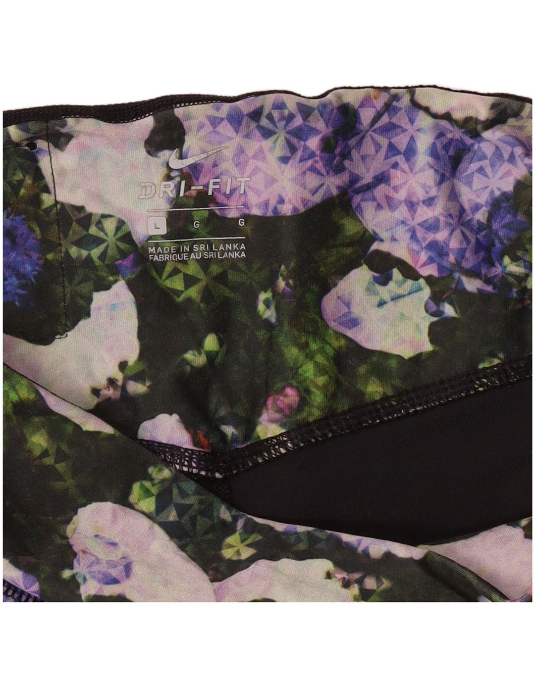 Γυναικεία κολάν Nike Dri Fit Capri UK 14 Large Black Floral