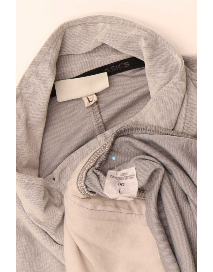 Ανδρική φόρμα βελούδινης φόρμας Asics Top Jacket Μεγάλο γκρι ριγέ πολυεστέρα