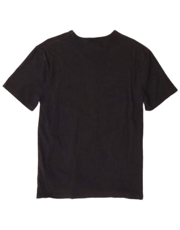 Champion Γυναικείο γραφικό T-Shirt Top UK 10 Small Black Cotton