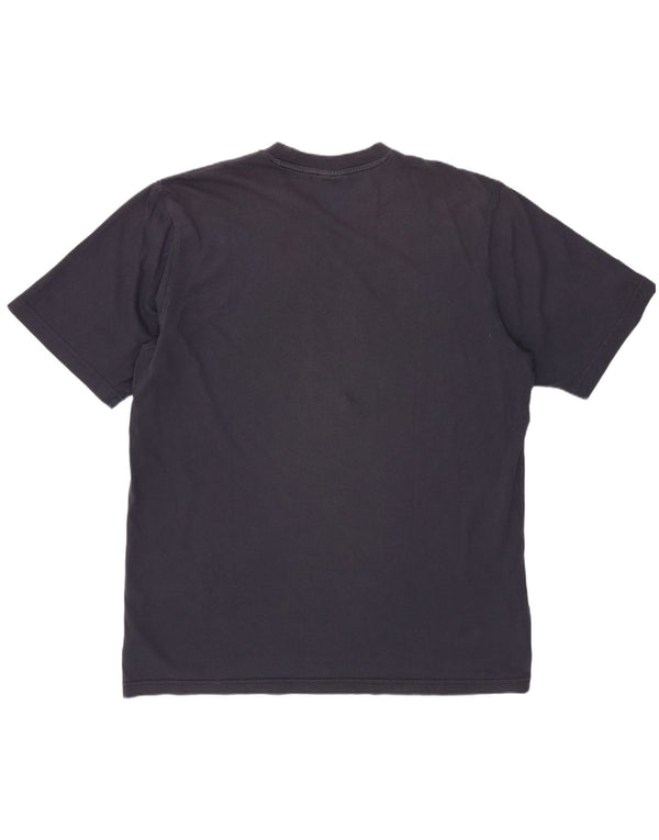 Ανδρικό γραφικό T-Shirt ADIDAS Top Large Navy Blue από βαμβάκι