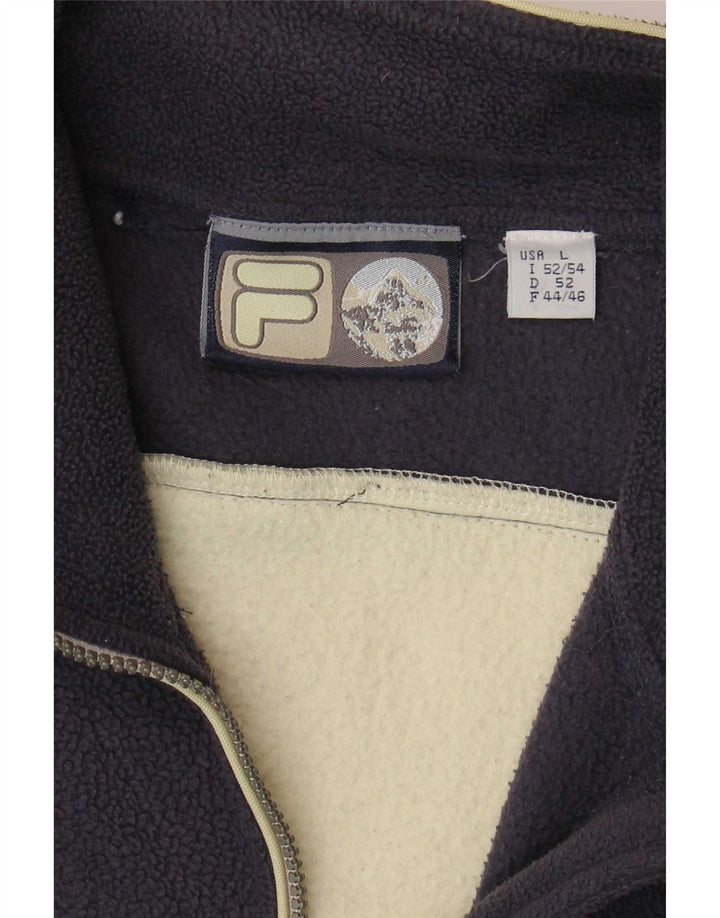 Fila Ανδρικό Fleece Jacket IT 52/54 Large Navy Blue Colourblock