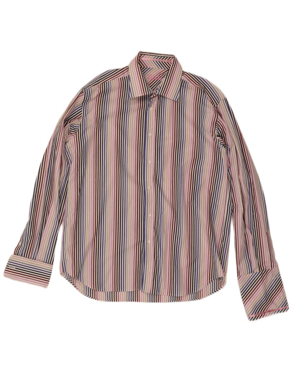 Ted Baker Ανδρικό επίσημο πουκάμισο 17 1/2 XL πολύχρωμο βαμβακερό ριγέ