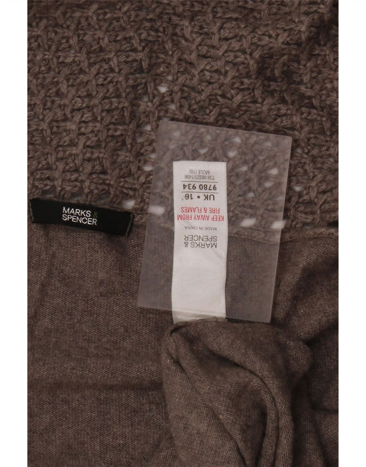 MARKS & SPENCER Γυναικείο ασύμμετρο πουλόβερ ζακέτα UK 16 μεγάλο γκρι