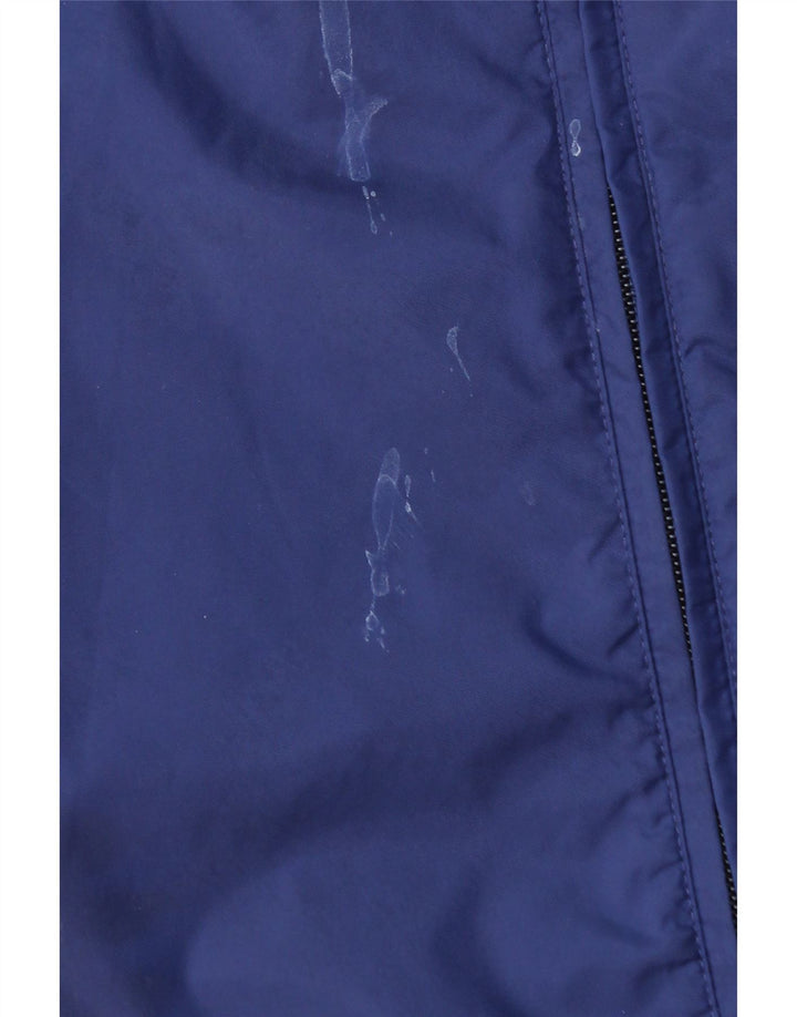 Adidas Boys Hooded Rain Jacket 11-12 Years Navy Blue Nylon