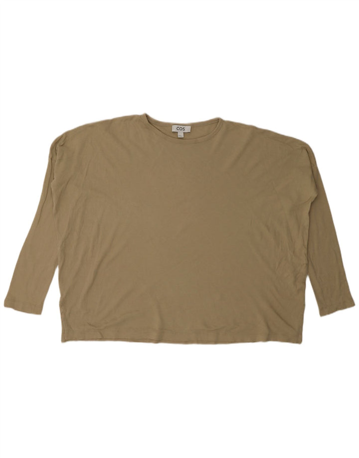 Cos Γυναικείο τοπ μακρυμάνικο UK 6 XS Beige βαμβακερό