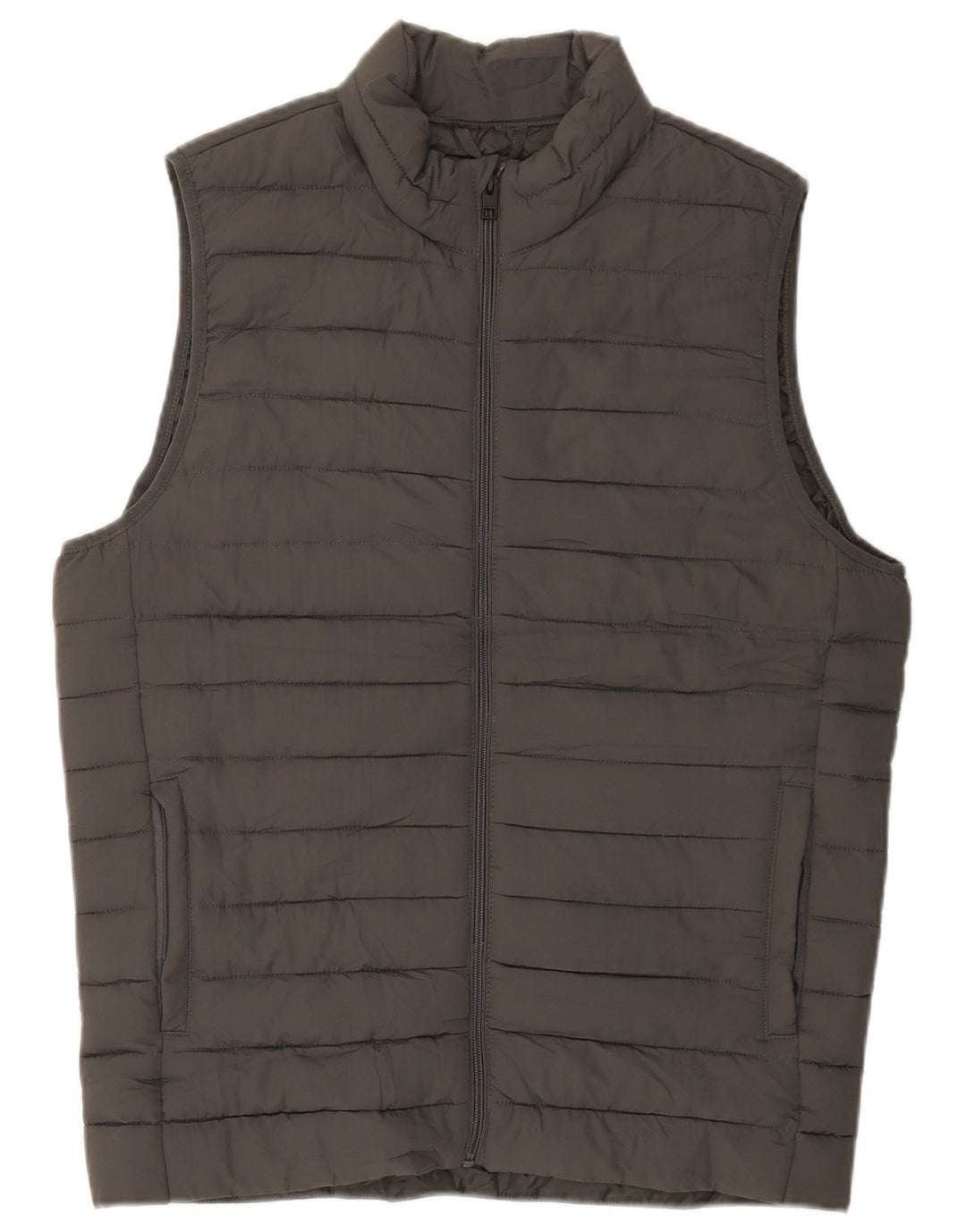 Jack & Jones Ανδρικό padded Gilet UK 36 Small Grey Polyester