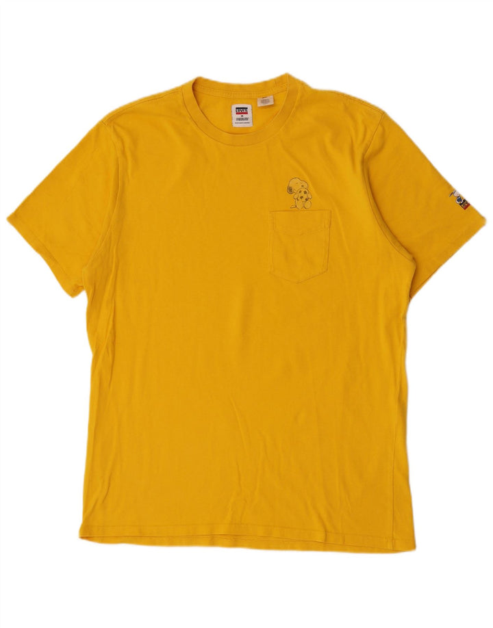 Ανδρικό μπλουζάκι Levi's Peanuts Top Medium Yellow