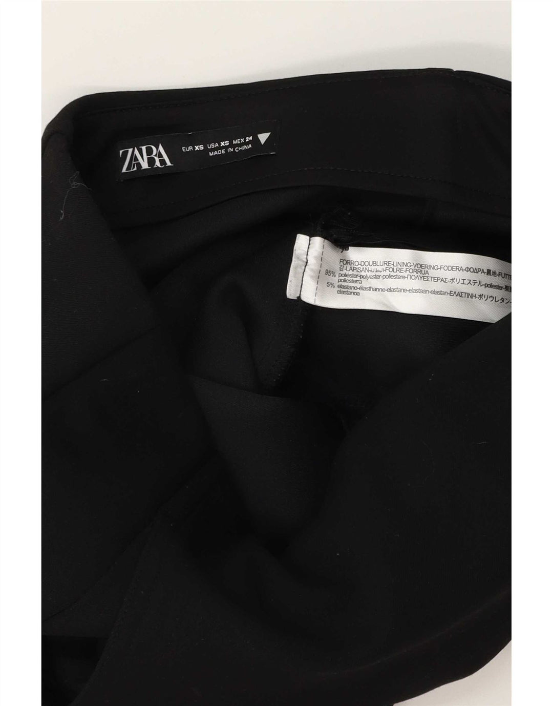 Zara Γυναικεία Μίνι Φούστα XS W24 Μαύρη Πολυεστέρας