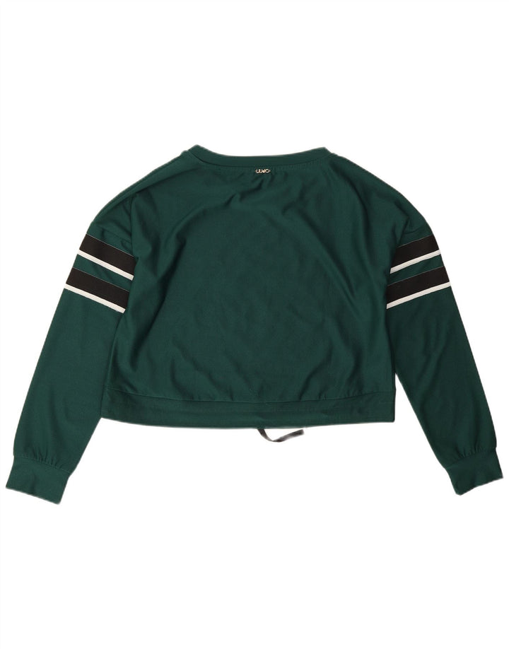 Liu Jo Γυναικείο Γραφικό Φούτερ Jumper UK 10 Small Green