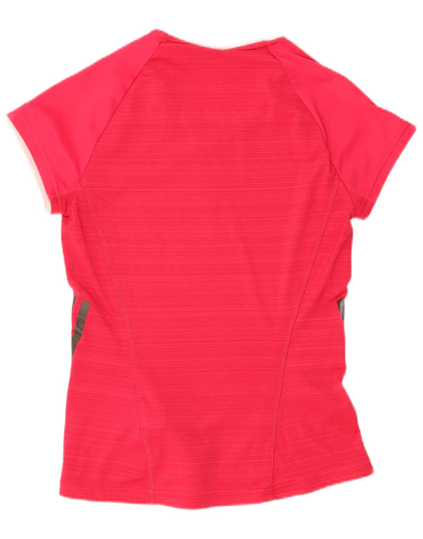 Adidas Γυναικείο T-Shirt Climacool Top UK 4/6 XS Pink Polyester