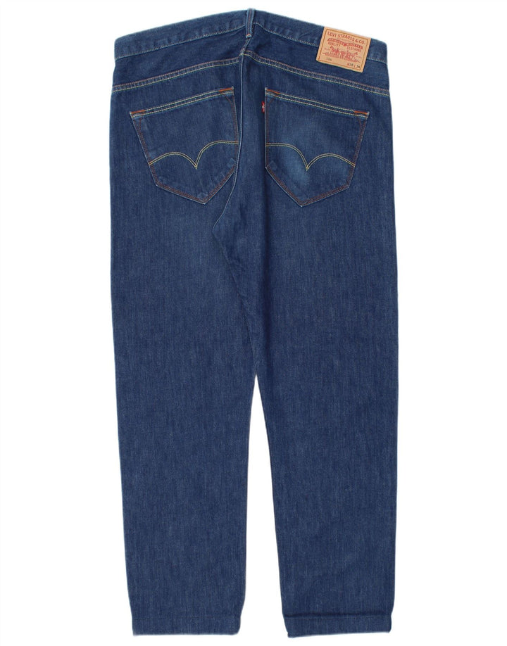 Levi's Mens 504 Straight Jeans W36 L29 Μπλε Βαμβακερό