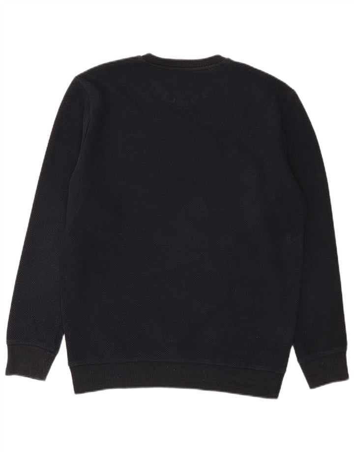 Ανδρικό πουλόβερ Zara Crew Neck Jumper Medium Navy Blue Polyester