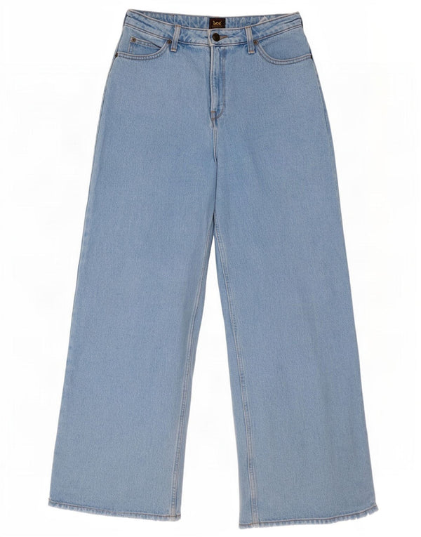 Lee Womens Stella Wide Leg Jeans W29 L31 Blue Cotton