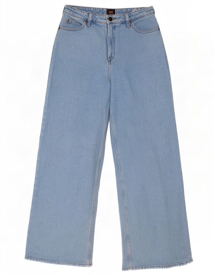 Lee Womens Stella Wide Leg Jeans W29 L31 Blue Cotton