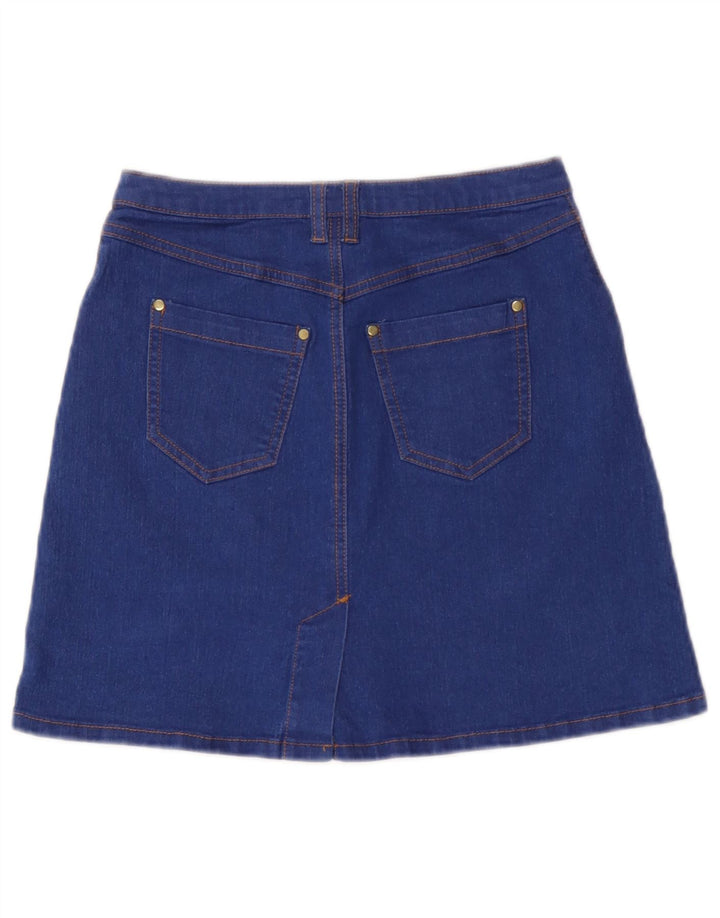 Topshop Γυναικεία Mini Τζιν Φούστα UK 8 Small W26 Blue Polyester