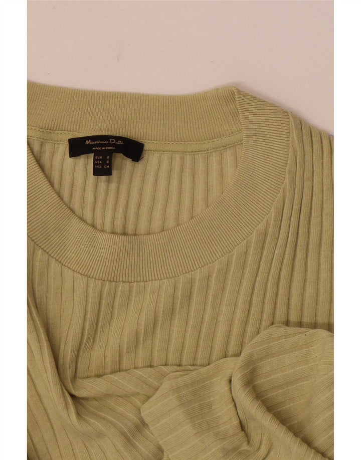 Massimo Dutti Γυναικείο μακρυμάνικο τοπ UK 8 Small Khaki