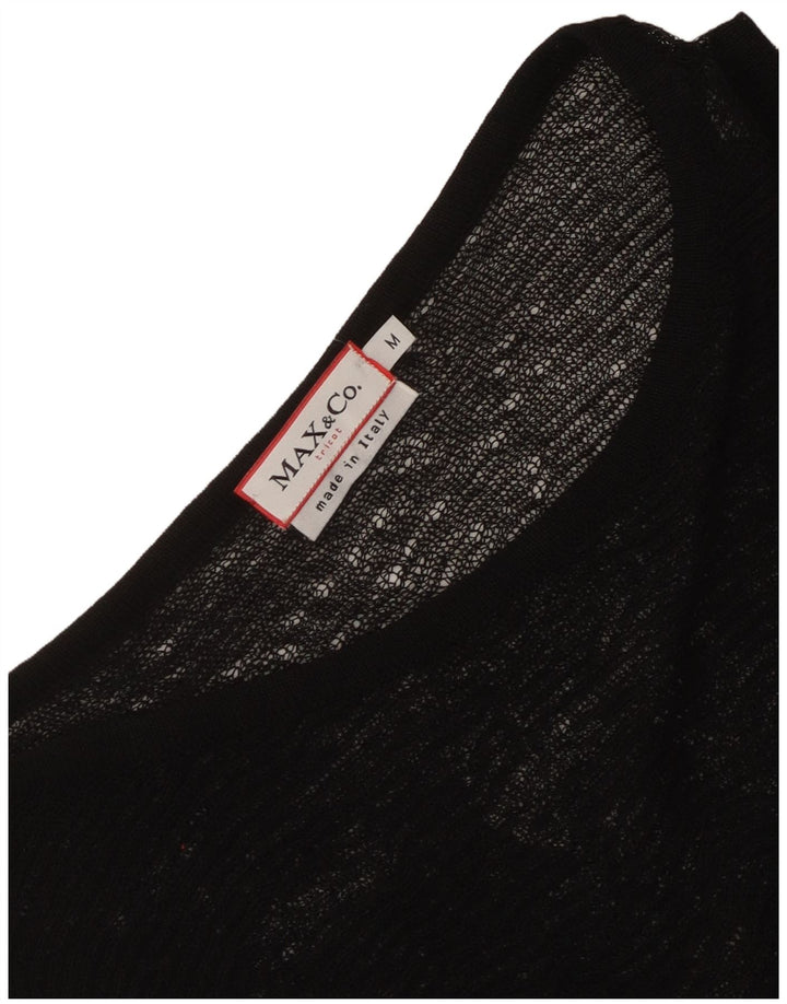 Max & Co. Γυναικείο See Through Slim Vest Top UK 12 Medium Black