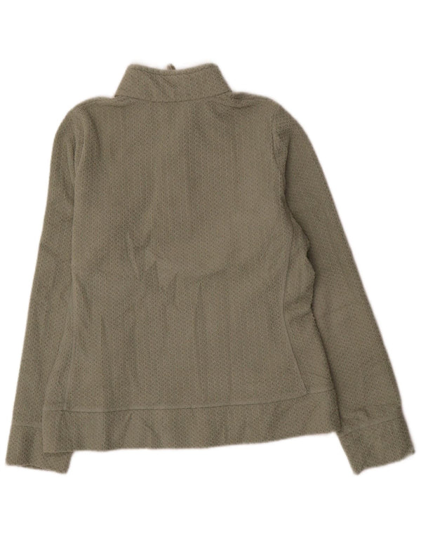Marks & Spencer Γυναικεία φούτερ με φερμουάρ Jumper UK 12 Medium Khaki