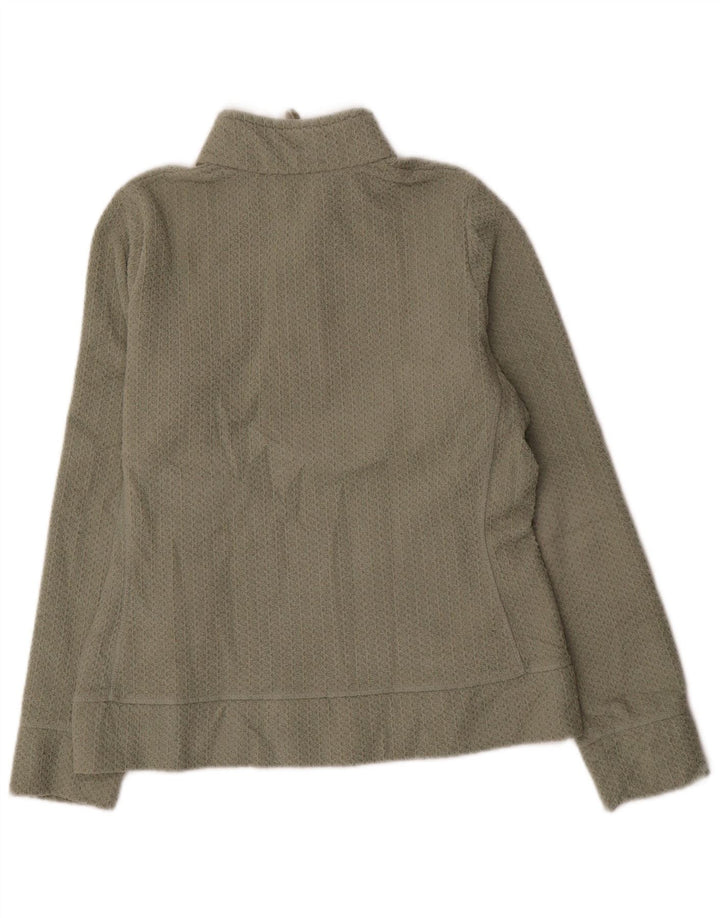 Marks & Spencer Γυναικεία φούτερ με φερμουάρ Jumper UK 12 Medium Khaki
