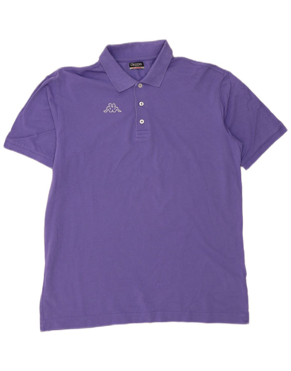 Ανδρικό μπλουζάκι πόλο Kappa 2XL Navy Blue από βαμβάκι