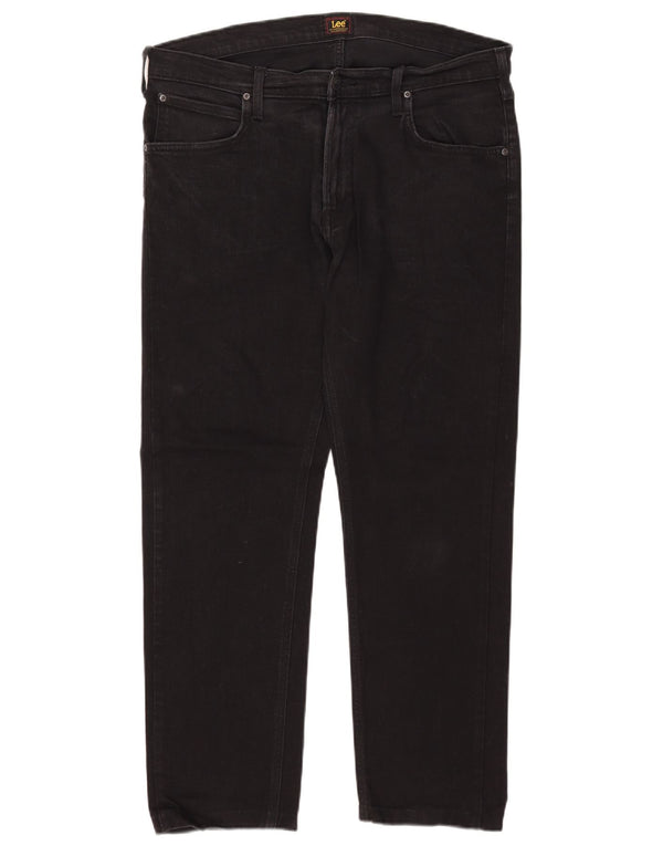 Lee Mens Daren Zip Fly Straight Jeans W36 L28 Μαύρο βαμβακερό
