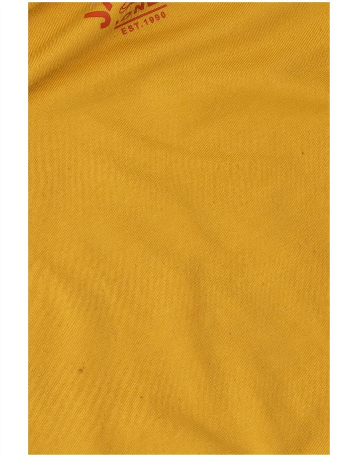JACK & JONES Ανδρικό μπλουζάκι με κουκούλα Μικρός κίτρινος πολυεστέρας