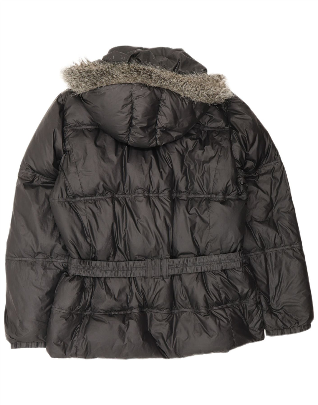 Adidas Γυναικείο μπουφάν με κουκούλα μεγάλου μεγέθους UK 18 XL μαύρο πολυεστέρα