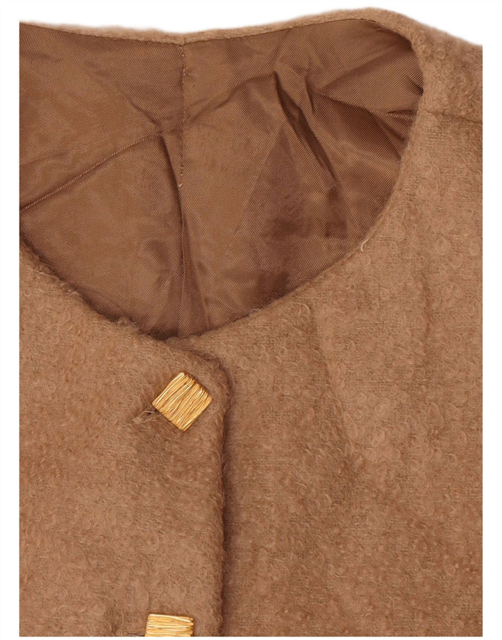 Vintage γυναικείο σακάκι με 5 κουμπιά UK 14 Medium Beige