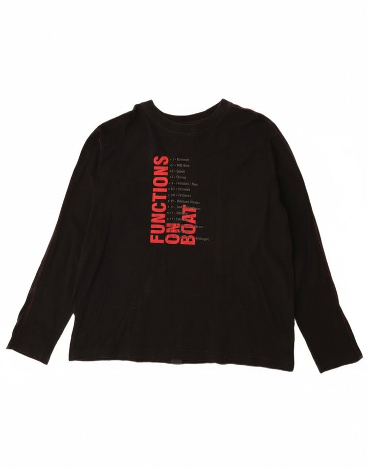 Ανδρικό γραφικό τοπ Murphy & Nye μακρυμάνικο 2XL μαύρο βαμβακερό