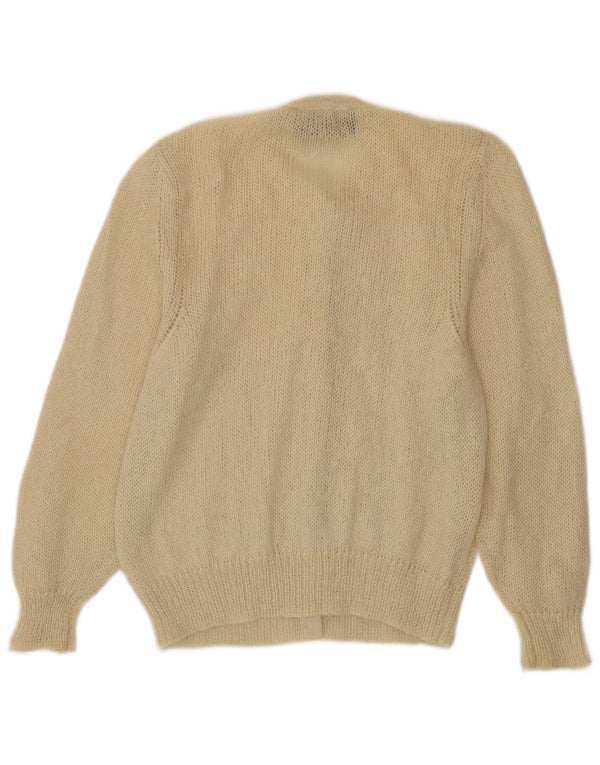 Beatrice Γυναικεία Ζακέτα UK 10 Small Beige Mohair