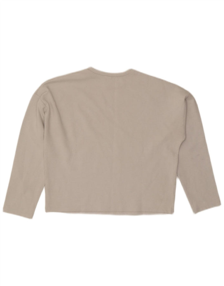 Zara Γυναικείο τοπ μακρυμάνικο UK 10 Small Grey