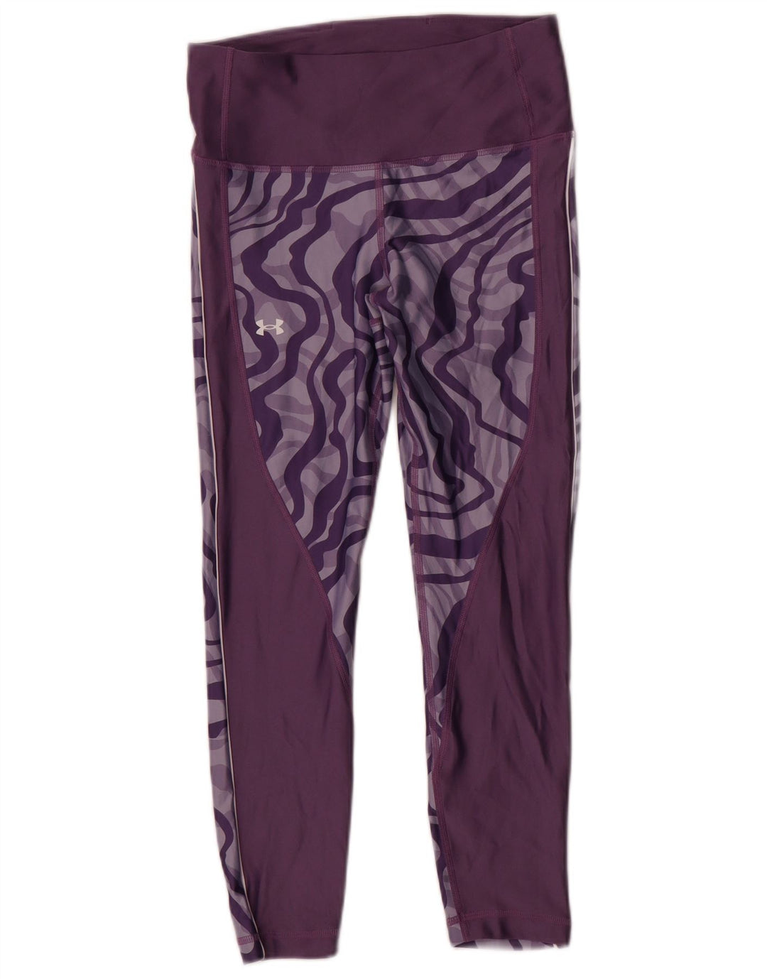 Under Armour Γυναικεία Heat Gear Abstract Pattern κολάν UK 14 Medium Purple