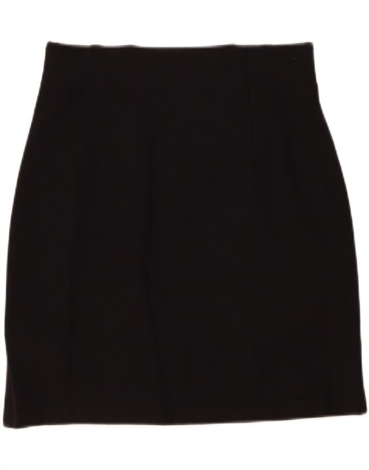 Marks & Spencer Γυναικεία Μίνι Φούστα UK 12 Medium W30 Μαύρη βισκόζη