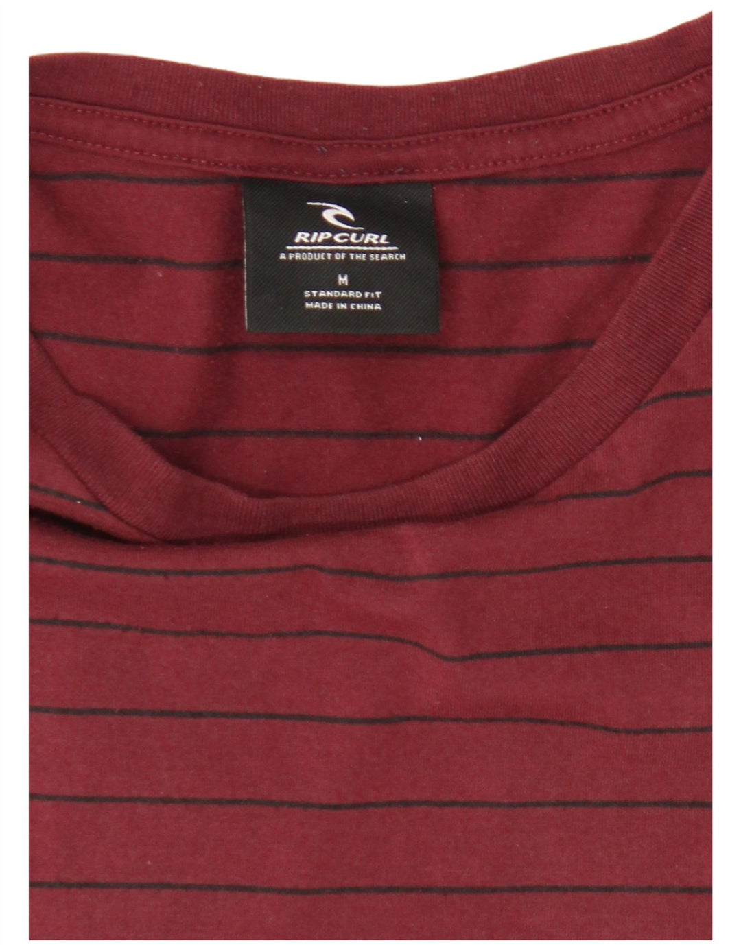 Ανδρικό μπλουζάκι Rip Curl Top μεσαίο μπορντό ριγέ