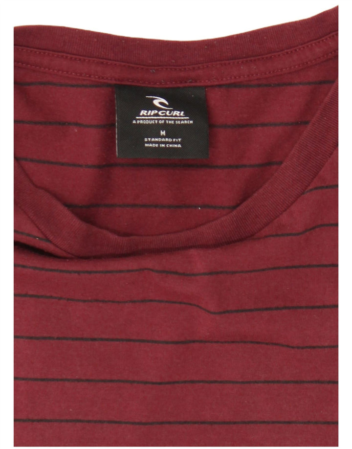 Ανδρικό μπλουζάκι Rip Curl Top μεσαίο μπορντό ριγέ
