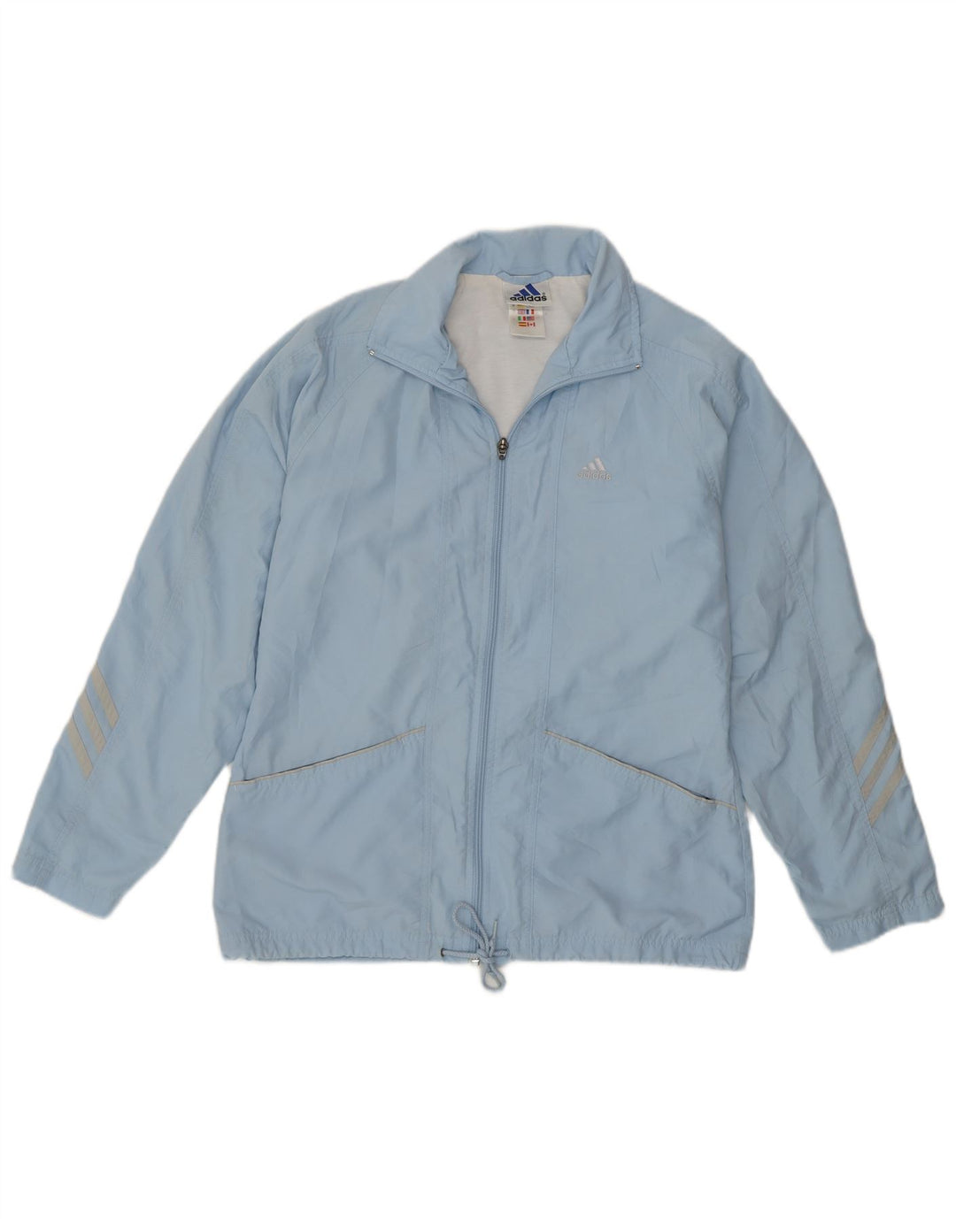 Adidas Γυναικείο μπουφάν βροχής UK 10 Small Blue Polyester