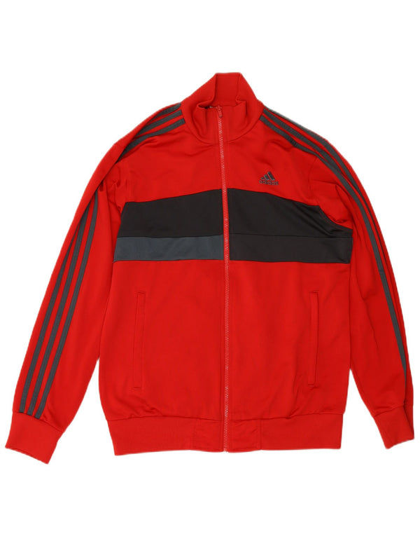 Ανδρική φόρμα ADIDAS Top Jacket UK 38/40 Μεσαίο κόκκινο χρώμα πολυεστέρα