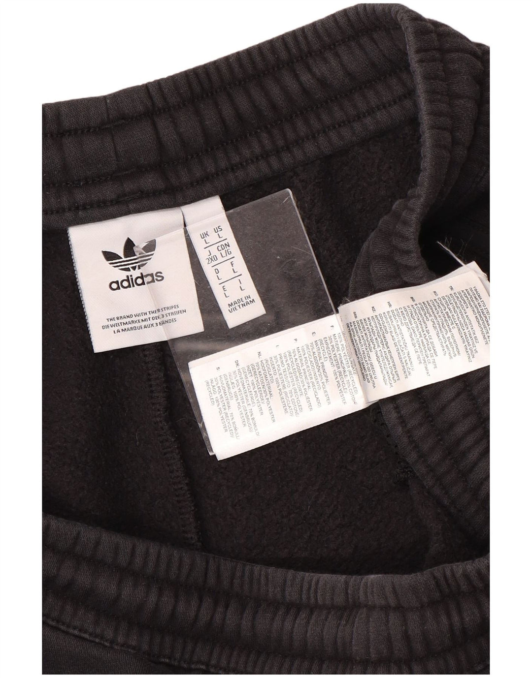 Ανδρική φόρμα ADIDAS Παντελόνι Joggers Μεγάλο Μαύρο Χρώμα Βαμβακερό
