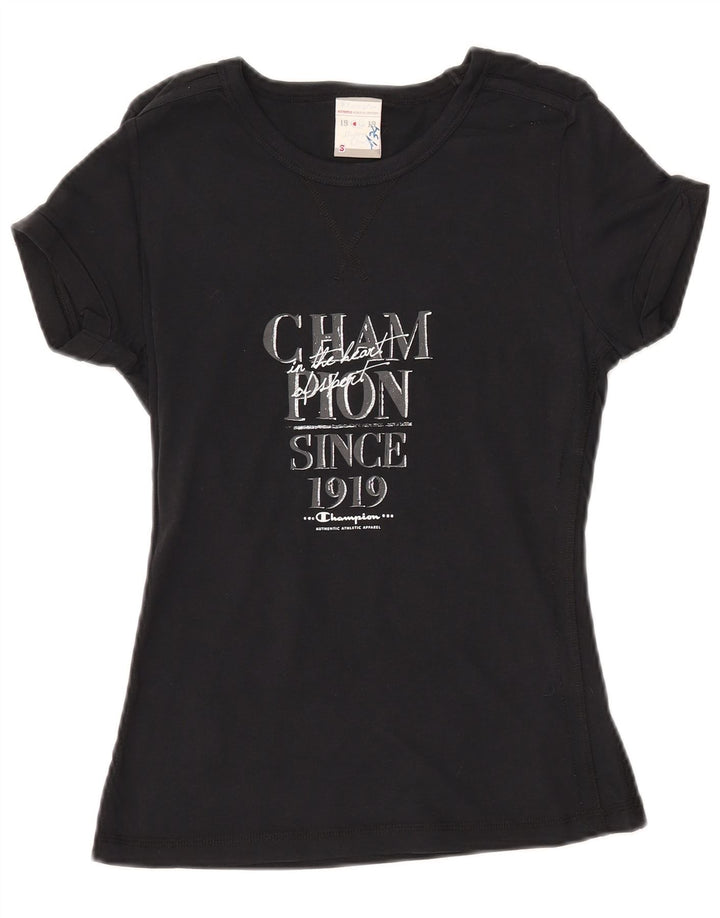 Γυναικείο T-shirt CHAMPION Heritage Classics γραφικό Top 10 Small Black