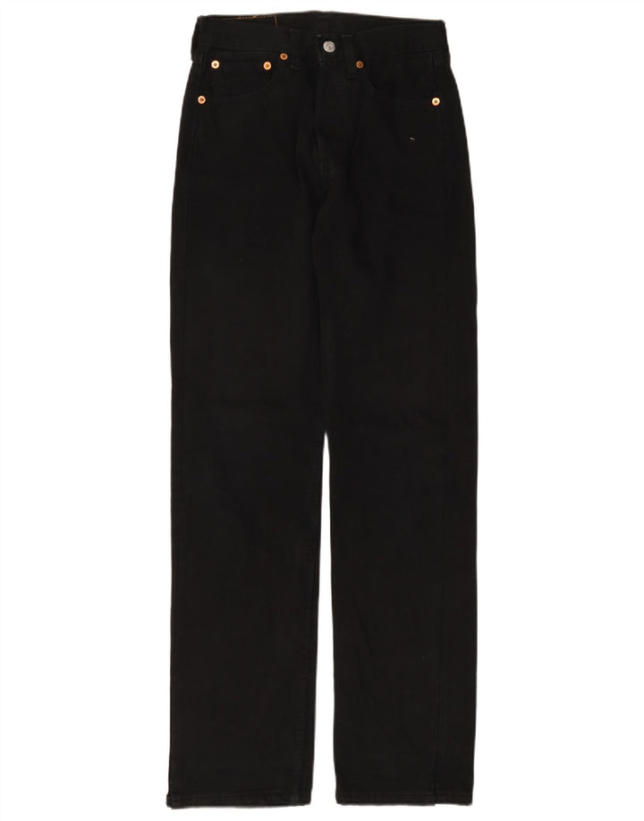 LEVI'S Ανδρικό τζιν 501 ίσιο W26 L32 Μαύρο βαμβακερό