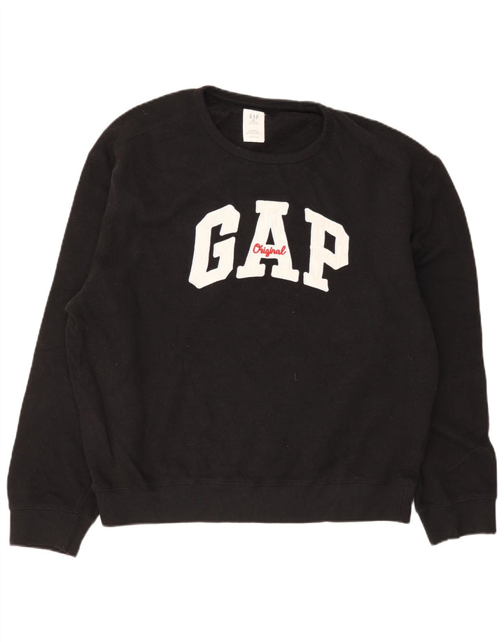 Ανδρικό γραφικό φούτερ Gap Jumper XL Μαύρο βαμβακερό